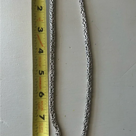 *🛍️😍Designer Lois Hill Early 90’s Vintage Byzantine Solid Sterling Necklace! - Picture 5 of 6